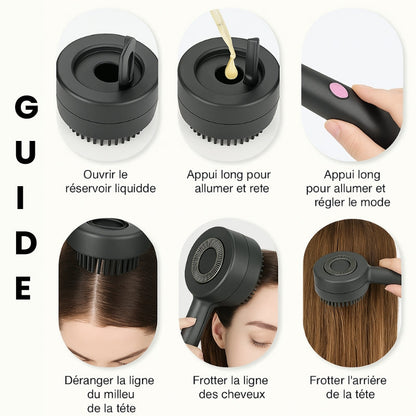 FollicLux© - Brosse de Massage électrique